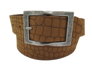 Ledergurt Branding Kroko 40mm (11074/72-40)